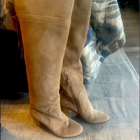 Franco Sarto Shoes Franco Sarto Over Knee Suede Boots Size 8 Poshmark